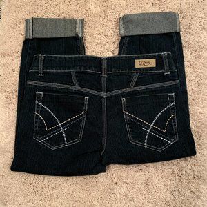 C Pink Rolled Capri Pants - Size 9